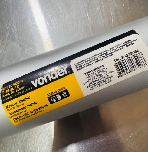 Aplicador para Silicone Tubular 600ml Vonder