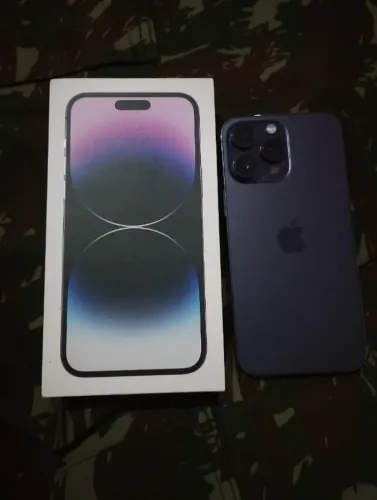 iphone 14 pro max 128GB 89% sem detalhes com caixa nota fiscal em estado de novo esim