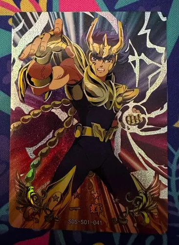 Carta Ikki de Fenix Armadura de Ouro Arte Especial Cavaleiros do Zodiaco