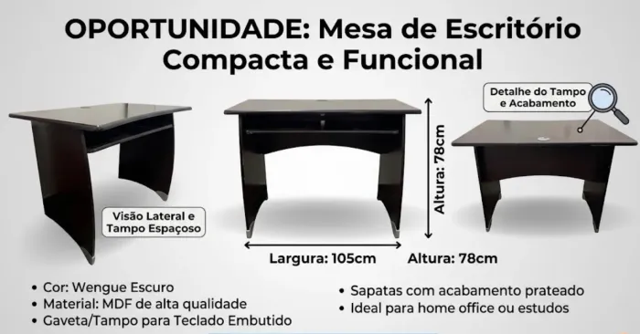 Escrivaninha/Mesa de Estudos e Escritório