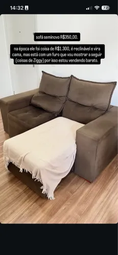 SOFÁ COM PEQUENO FURO 300,00