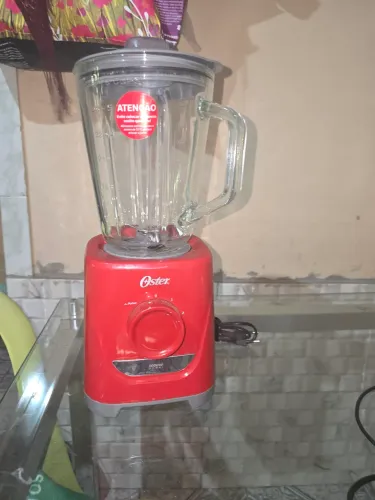 Motor queimado - Liquidificador Oster, 110v, 1000W, Vermelho - OLIQ501