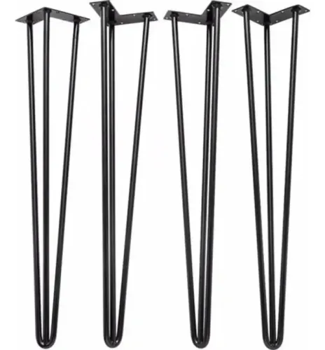 4 Pés Hairpin Legs Triplo 75cm Pés Mesa