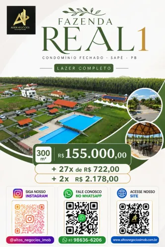 Seu Lote no Fazenda Real 1 | Excelente Oportunidade