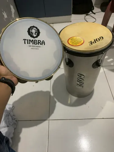 Tantan Gope e pandeiro Timbra 