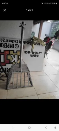 Vendo lixeira de aço reforçado grande nova