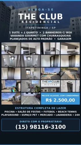 Aluga-se apartamento The Club Residencial Itapetininga 