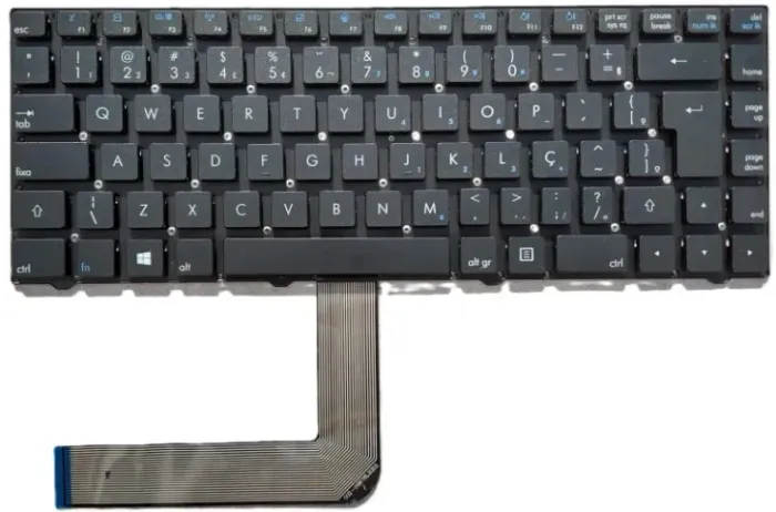 Teclado p/ CCE PHILCO POSITIVO PREMIUM SEMP SIM+ STI TOSHIBA -Wifi F4/Tecla Alta/Sem Frame