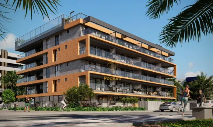 Apartamentos com varanda / sacada gourmet a beira mar da praia de Intermares -AP1429