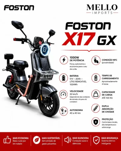 Moto elétrica Foston x17