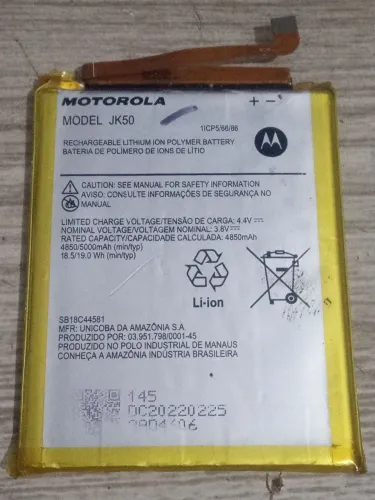 Bateria Motorola JK50 serve para todos modelos G10, G20, G30, G7 Power, G8 Power, G9 play 