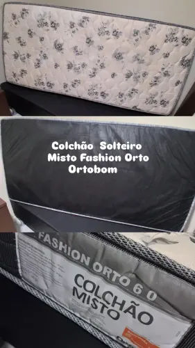 Colchão solteiro Fashion Orto Misto Marca Ortobom