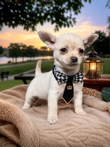 Chihuahua macho branquinho maravilhoso!
