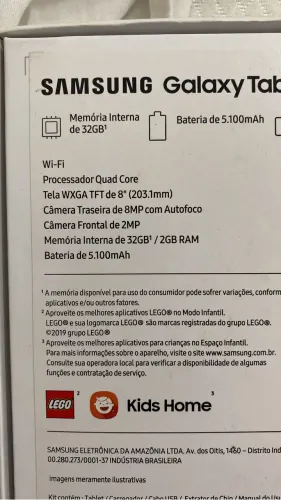 Tab Samsung WI FI