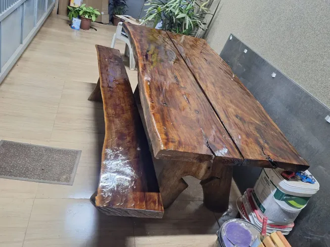 Mesa rústica 