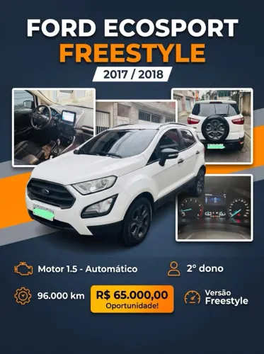 Ford Ecosport Freestyle 1.5 12V Flex 5P Aut. 2018
