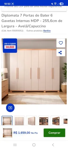 Vendo Guarda roupa casal super novo