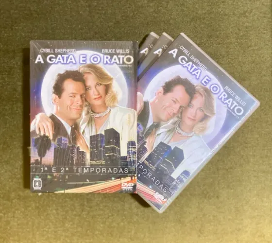 Box com 6 DVDs A Gata e o Rato (1ª e 2ª temporadas) Com Bruce Willis e Cybill Shepherd