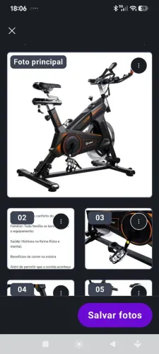 Bicicleta spinning Locação
