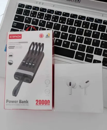 Power bank original spada 20.000mah+ fone bluetooth