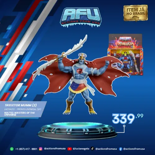 Masters Of The Universe X Thundercats Skell-Ra Skeletor Mumm