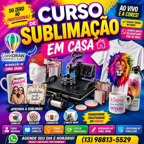 Curso de Sublimação em Casa
