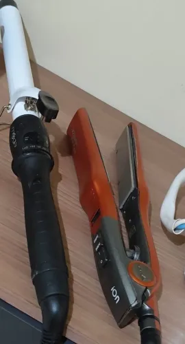 Duo Capilar Profissional: Prancha Taiff Titanium + Babyliss Mega Profissional