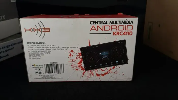 Multimídia Android 13 KX3 KRC4110 7 Pol 64GB Octacore