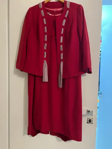 Vestido para senhoras vinho tamanho 50
