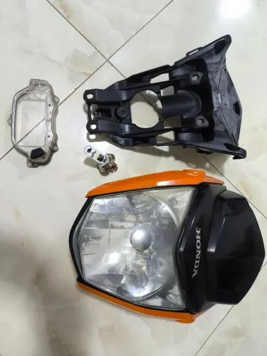 Farol cg 160 Start + lente de painel e lâmpada led