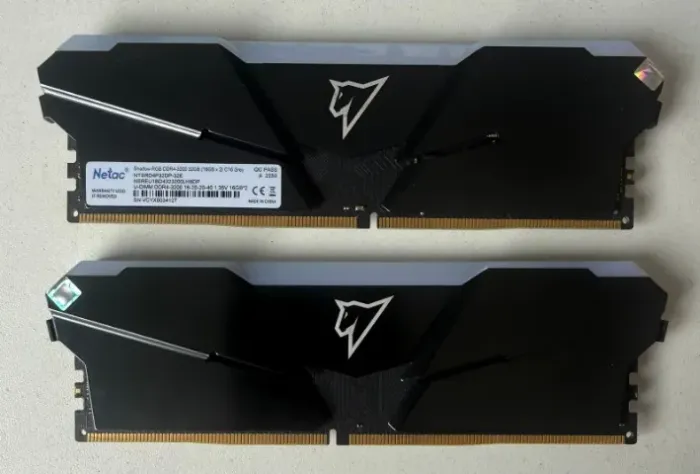 MEMORIAS NETAC RGB 32GB (2X16) 3200 MHZ