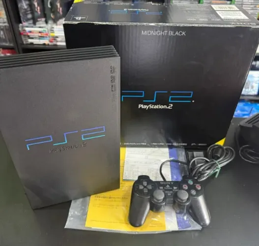 Playstation 2 Fat Edição Midnight Black