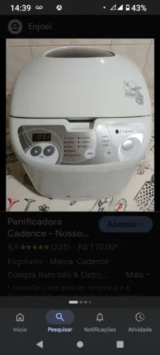 Panificadora Cadence leia o anúncio  !!! 