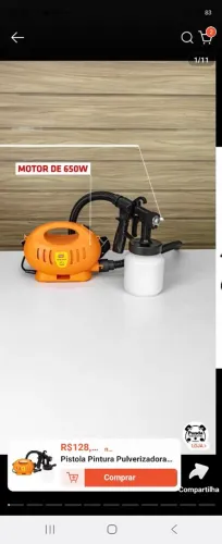 Pistola de pintura pulverizadora