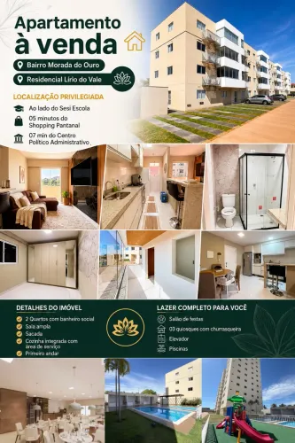 Apartamento Lírio do Vale Morada do Ouro Semi Mobiliado