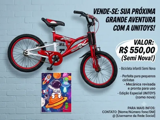 Bicicleta infantil unitoys