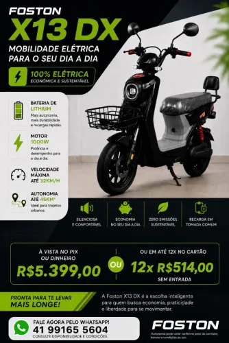 Moto Elétrica Nova
