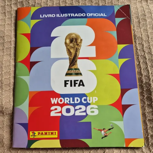 Álbum de Figurinhas Copa do Mundo 2026 com 338 figurinhas