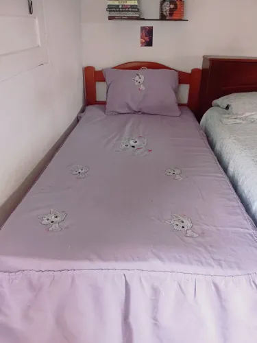 Cama de solteiro com colchão em boas condições 