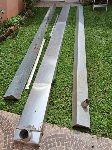Calha galvanizada semi nova