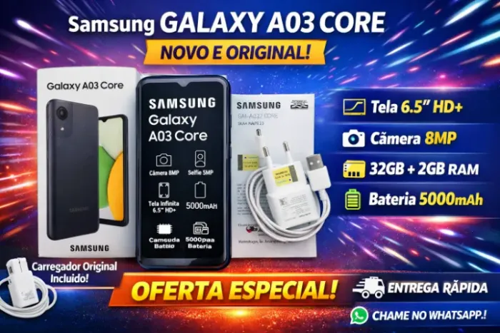 Samsung Galaxy A03 Core - Novo!