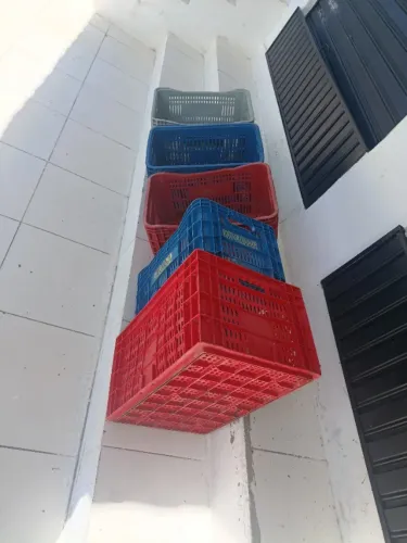 Caixa plástica para verduras e frutas
