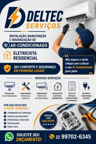 Instalação, Manutenção e Higienização de Ar Condicionado