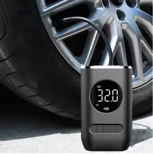 Compressor de Ar Elétrico Mini Portátil Sem Fio Para Motocicleta Bicicleta Carro Moto