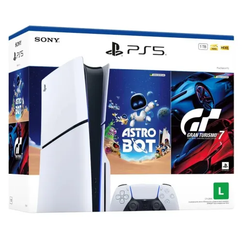 PlayStation 5 (PS5) com leitor e 2 jogos