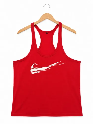 Regata Nike Feminina vermelho Dry Fit Academia Fitness Corrida