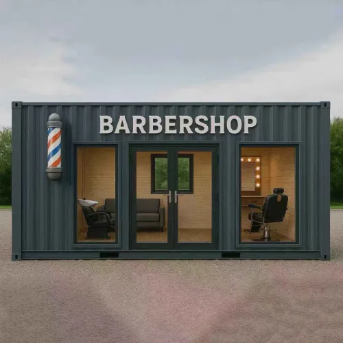 barbearia container 