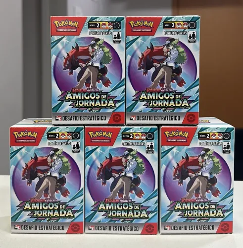 Coleção Desafio Estratégico Amigos de Jornada Pokémon TCG - FFSTOREGAMES