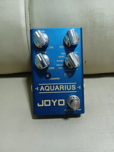 Pedal Joyo Aquarius R-07 - Digital Delay + Looper 5 Min (Estado de Novo)