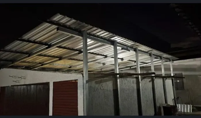 Cobertura Metálica 54mts quadrados / Galvanizado